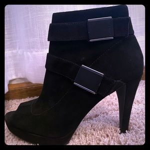 Black Swede ankle boots -size 8